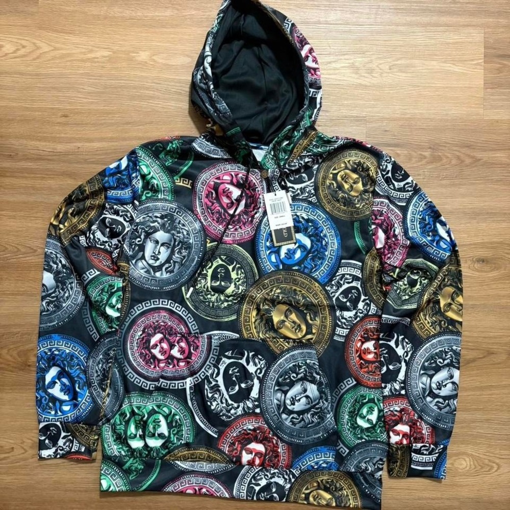 Baroque Gold Multi-Color Medusa Hoodie (Size Small)